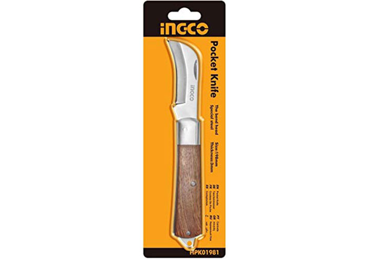 198mm Dao tước dây điện lưỡi cong INGCO HPK01981 198mm Dao tước dây điện lưỡi cong INGCO HPK01981