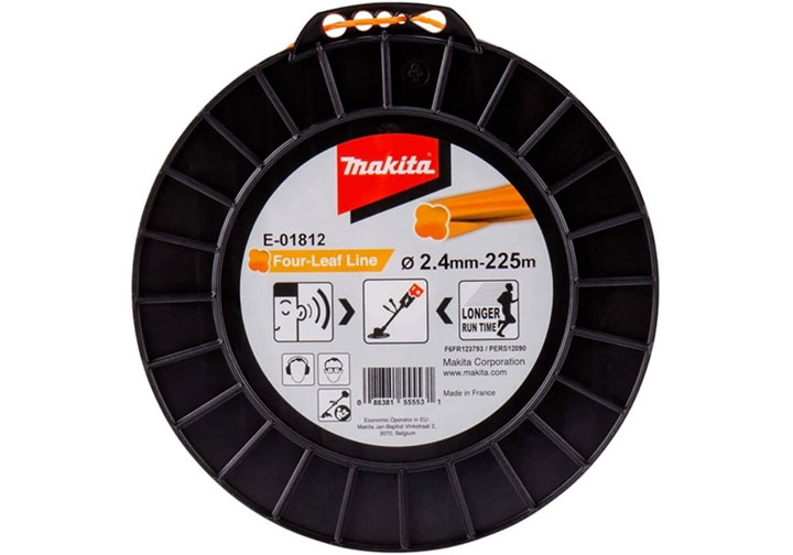 2.4mm x 225m Dây cước cắt cỏ (màu cam) Makita E-01812 2.4mm x 225m Dây cước cắt cỏ (màu cam) Makita E-01812