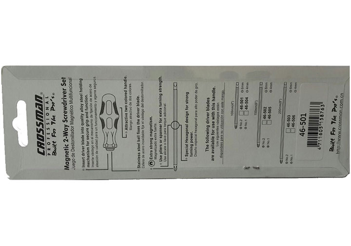 #2 Vít dẹp và bake 2 đầu Crossman 46-501 #2 Vít dẹp và bake 2 đầu Crossman 46-501