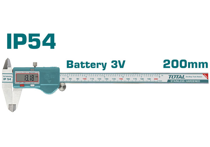 200mm Thước cặp điện tử IP54 Total TMT322006 200mm Thước cặp điện tử IP54 Total TMT322006