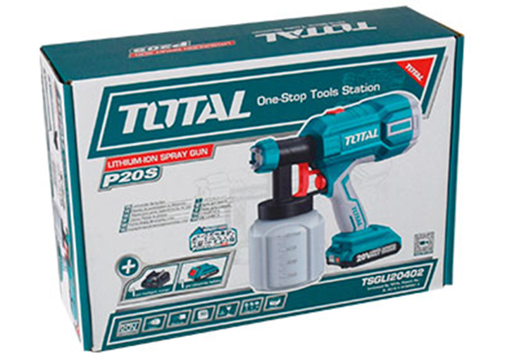 BỎ MẪU - MODEL THAY THẾ TSGLI20406 - 20V Bộ máy phun sơn dùng pin Total TSGLI20402 BỎ MẪU - MODEL THAY THẾ TSGLI20406 - 20V Bộ máy phun sơn dùng pin Total TSGLI20402