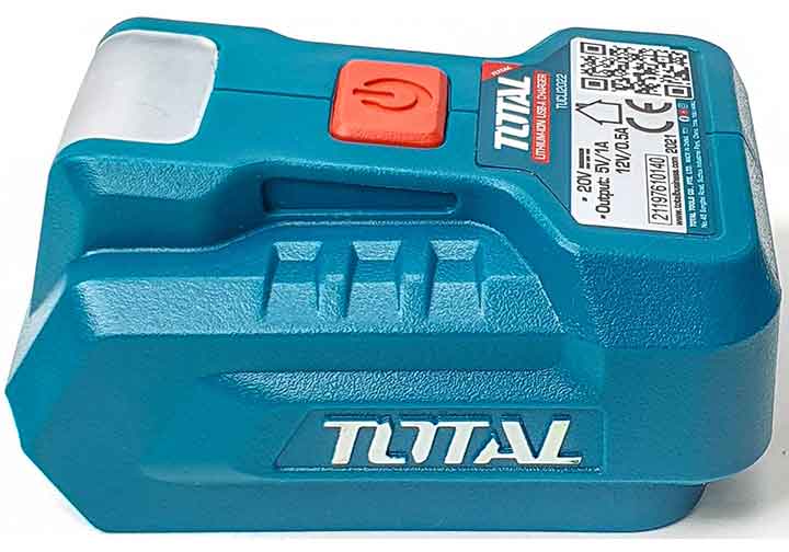 20V Đế sạc USB dùng pin (không kèm pin và sạc) Total TUCLI2022 20V Đế sạc USB dùng pin (không kèm pin và sạc) Total TUCLI2022