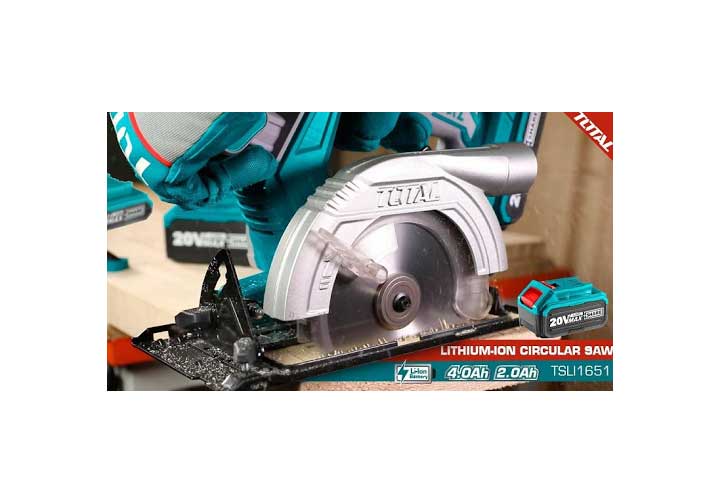 20V Máy cưa đĩa tròn dùng pin 165mm Total TSLI1651 20V Máy cưa đĩa tròn dùng pin 165mm Total TSLI1651