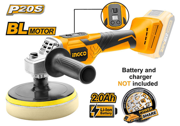 20V Máy đánh bóng dùng pin 150mm Ingco APLI2001 20V Máy đánh bóng dùng pin 150mm Ingco APLI2001