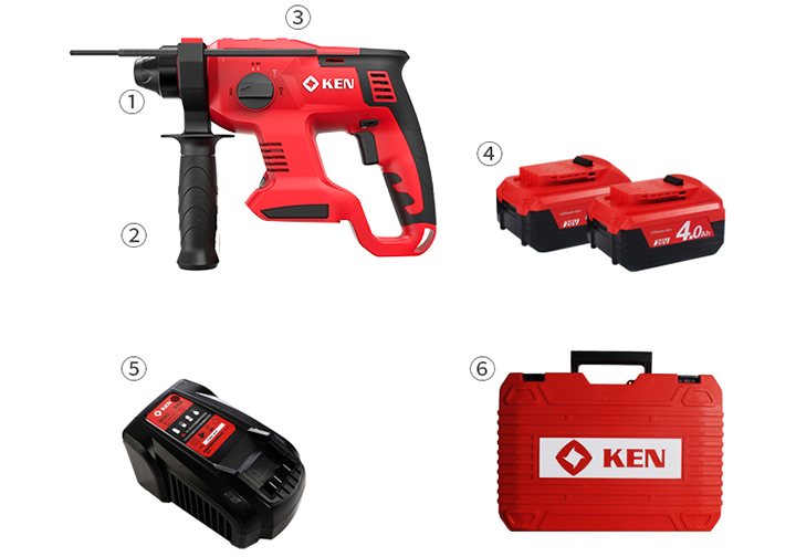 20V Máy khoan búa dùng pin Ken BL2120-50S 20V Máy khoan búa dùng pin Ken BL2120-50S