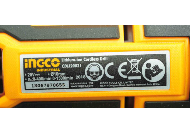 20V Máy khoan dùng pin INGCO CDLI20021 20V Máy khoan dùng pin INGCO CDLI20021