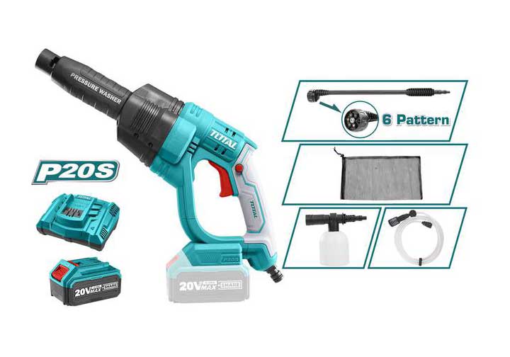 20V Máy xịt rửa áp lực dùng pin Total TPWLI20084 20V Máy xịt rửa áp lực dùng pin Total TPWLI20084