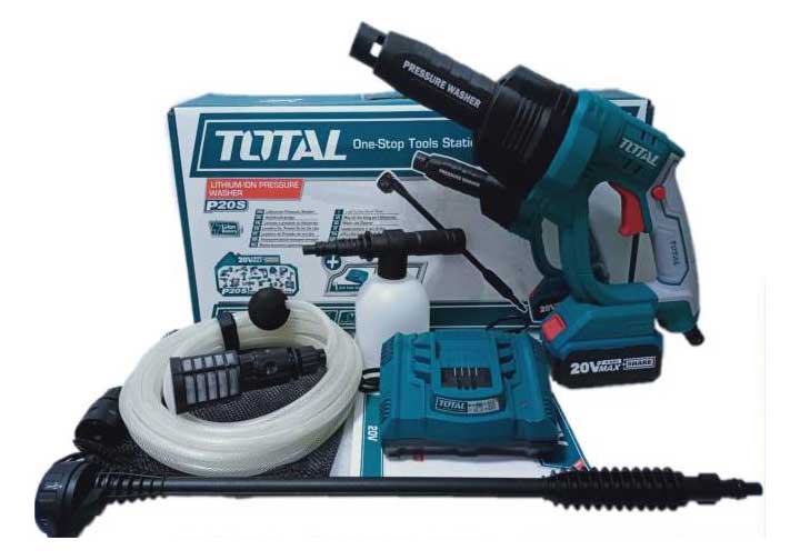 20V Máy xịt rửa áp lực dùng pin Total TPWLI20084 20V Máy xịt rửa áp lực dùng pin Total TPWLI20084