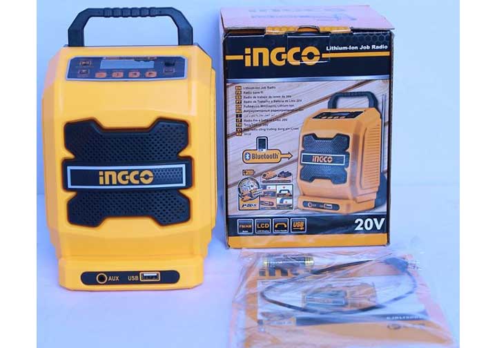 20V Radio (loa) công trường dùng pin Ingco CJRLI2001 20V Radio (loa) công trường dùng pin Ingco CJRLI2001