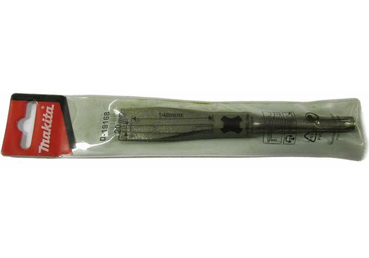 20x140mm Mũi dẹp đục bê tông chuôi gài SDS Plus Makita D-19168 20x140mm Mũi dẹp đục bê tông chuôi gài SDS Plus Makita D-19168