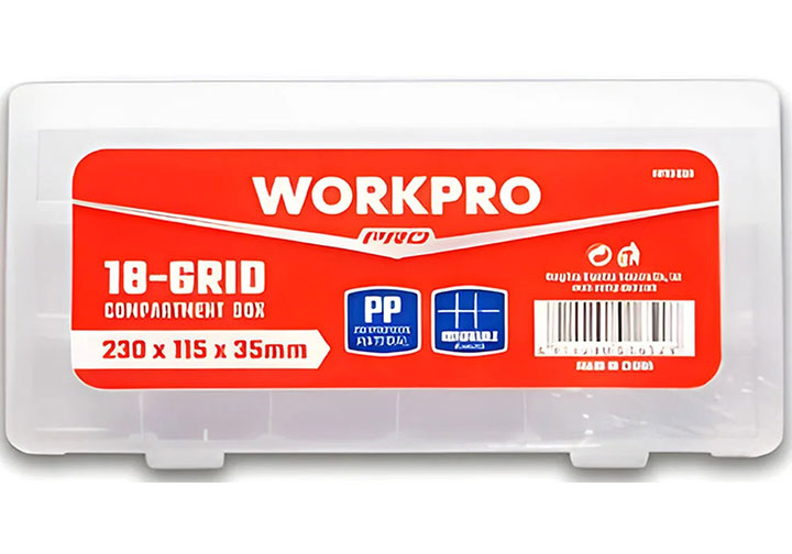 230x115x35mm Hộp đựng linh kiện nhiều ngăn Workpro WP283006 230x115x35mm Hộp đựng linh kiện nhiều ngăn Workpro WP283006