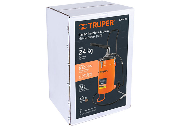 24kg Bình bơm mỡ bằng tay Truper 16850 (BOMIN-24) 24kg Bình bơm mỡ bằng tay Truper 16850 (BOMIN-24)