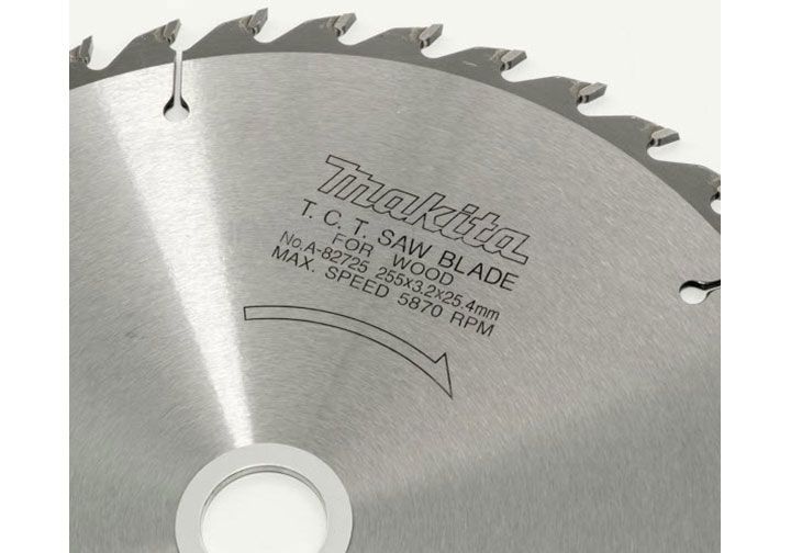 255X25.4X40T Lưỡi cưa hợp kim Makita A-82725 255X25.4X40T Lưỡi cưa hợp kim Makita A-82725