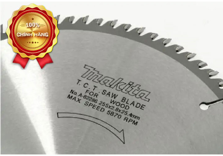 255X25.4X80T Lưỡi cưa hợp kim Makita A-82286 255X25.4X80T Lưỡi cưa hợp kim Makita A-82286
