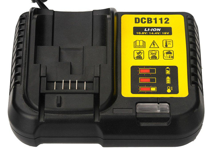 2Ah Đế sạc pin 10.8v, 14.4v, 18v Dewalt DCB112-B1 2Ah Đế sạc pin 10.8v, 14.4v, 18v Dewalt DCB112-B1