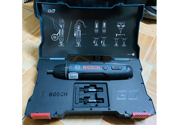3.6V Máy vặn vít kèm 2 mũi vít Bosch Go GEN 2 3.6V Máy vặn vít kèm 2 mũi vít Bosch Go GEN 2