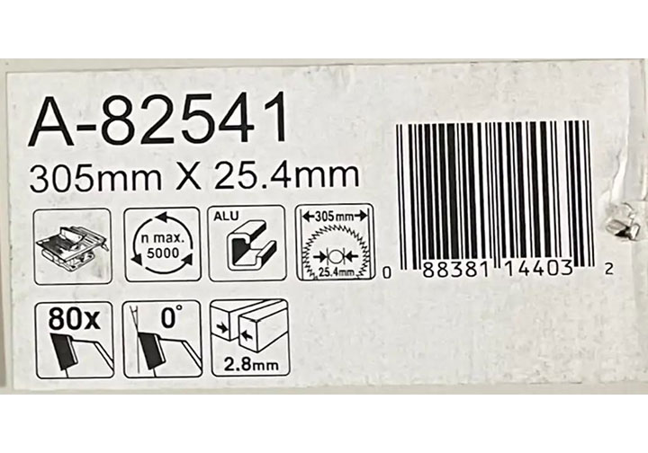 305X25.4X80T Lưỡi cưa hợp kim cắt nhôm Makita A-82541 305X25.4X80T Lưỡi cưa hợp kim cắt nhôm Makita A-82541