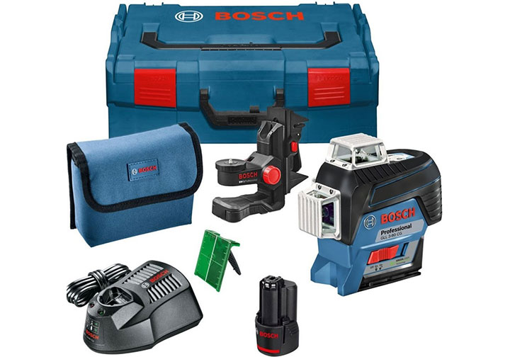 30m Máy cân mực tia laser xanh Bosch GLL 3-80 CG 30m Máy cân mực tia laser xanh Bosch GLL 3-80 CG