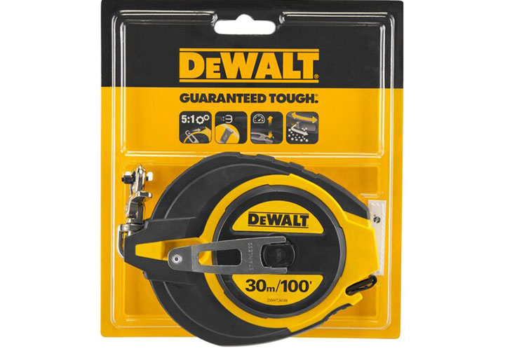 30mx12mm Thước cuộn dây thép Dewalt DWHT0-34144-30 30mx12mm Thước cuộn dây thép Dewalt DWHT0-34144-30