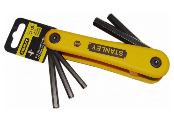 3/16-3/8" Bộ lục giác xếp đầu bằng 5 chi tiết Stanley 69-260 3/16-3/8" Bộ lục giác xếp đầu bằng 5 chi tiết Stanley 69-260