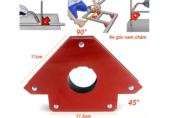 33kgf Ke góc nam châm hàn góc 45, 90, 135 độ 33kgf Ke góc nam châm hàn góc 45, 90, 135 độ