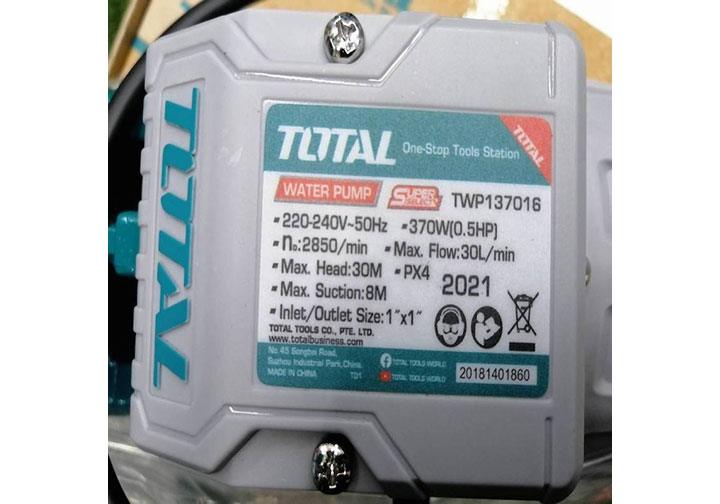 370W Máy bơm nước Total TWP137016 370W Máy bơm nước Total TWP137016