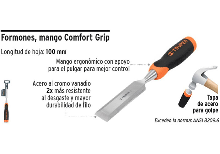 3/8" (10mm) Đục gỗ cầm tay Truper 14618 (FT-3/8) 3/8" (10mm) Đục gỗ cầm tay Truper 14618 (FT-3/8)