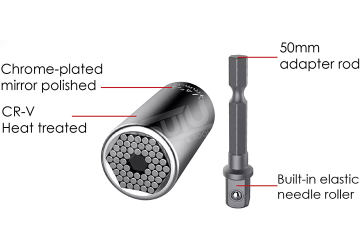 3/8" Đầu tuýp dài 7-19mm Workpro WP202517 3/8" Đầu tuýp dài 7-19mm Workpro WP202517