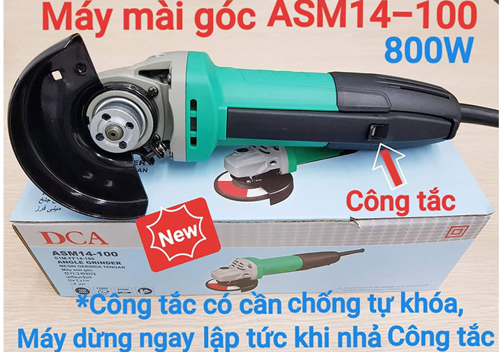 4" (100mm) Máy mài góc 800W DCA ASM14-100 4" (100mm) Máy mài góc 800W DCA ASM14-100