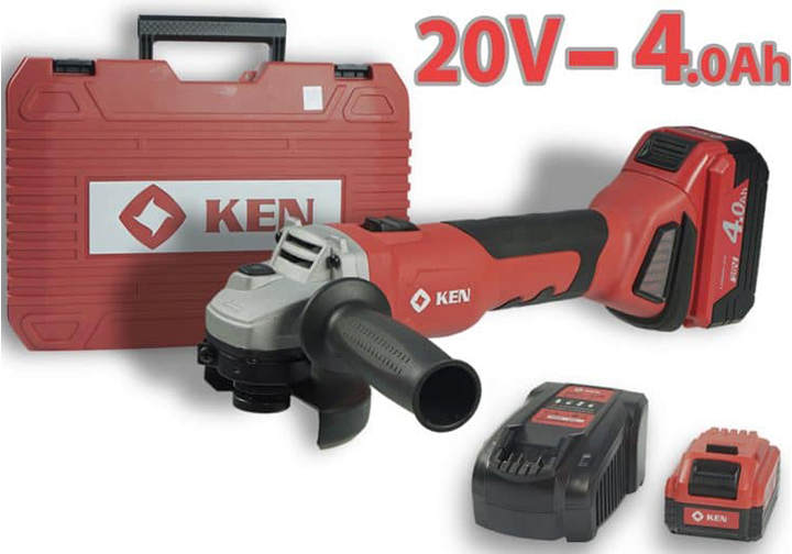 4" (100mm) Máy mài góc dùng pin 20V Ken BL9120-40S 4" (100mm) Máy mài góc dùng pin 20V Ken BL9120-40S