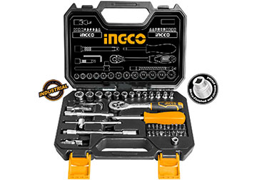 4-14mm Bộ tuýp 1/4" 45 chi tiết INGCO HKTS14451 4-14mm Bộ tuýp 1/4" 45 chi tiết INGCO HKTS14451