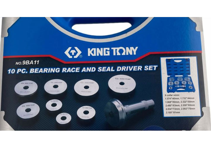 40-81mm Bộ cảo đóng bạc đạn 10 chi tiết Kingtony 9BA11 40-81mm Bộ cảo đóng bạc đạn 10 chi tiết Kingtony 9BA11