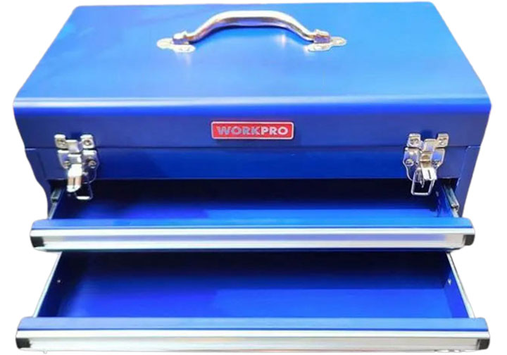 460x240x220mm Thùng đựng đồ nghề 2 ngăn kéo Workpro WP282005 460x240x220mm Thùng đựng đồ nghề 2 ngăn kéo Workpro WP282005