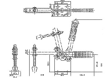480kg Gá kẹp (cam kẹp) định vị chiều ngang King-Diamond KD-200WLH 480kg Gá kẹp (cam kẹp) định vị chiều ngang King-Diamond KD-200WLH