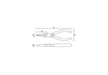 5" Kìm mũi nhọn Keiba T-305 5" Kìm mũi nhọn Keiba T-305