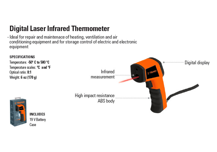 500 độC Máy đo nhiệt độ Truper 18229 (METE-500) 500 độC Máy đo nhiệt độ Truper 18229 (METE-500)