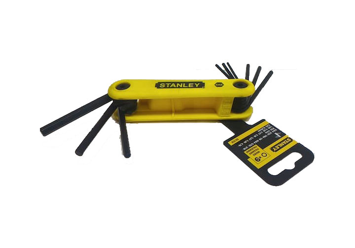 5/64-1/4" Bộ lục giác xếp đầu bằng 9 chi tiết Stanley 69-259-22 5/64-1/4" Bộ lục giác xếp đầu bằng 9 chi tiết Stanley 69-259-22