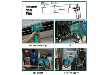 580 độ C Máy đo nhiệt độ Proskit MT-4612 580 độ C Máy đo nhiệt độ Proskit MT-4612