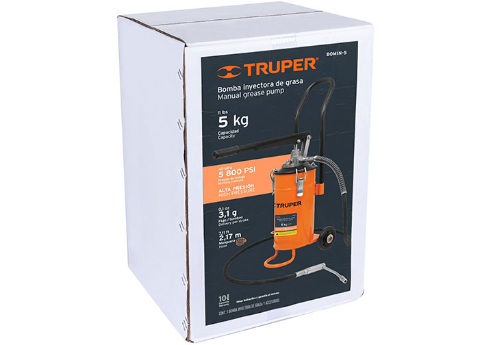 5kg Bình bơm mỡ bằng tay Truper 16866 (BOMIN-5) 5kg Bình bơm mỡ bằng tay Truper 16866 (BOMIN-5)
