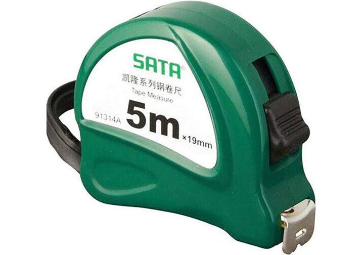 5m Thước cuộn thép Sata 91-314A (91314A) 5m Thước cuộn thép Sata 91-314A (91314A)