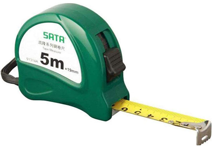 5m Thước cuộn thép Sata 91-314A (91314A) 5m Thước cuộn thép Sata 91-314A (91314A)