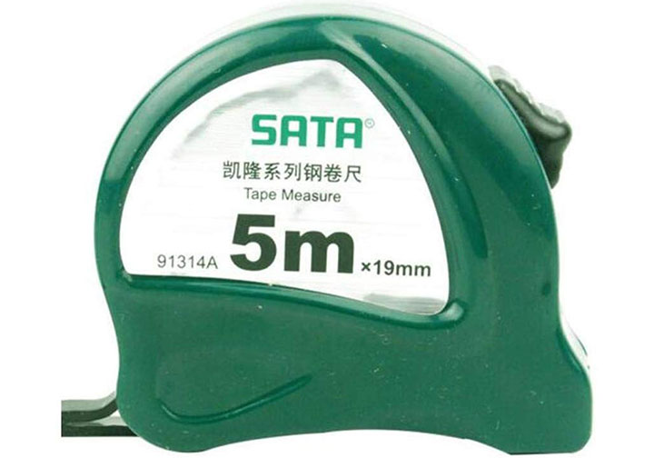 5m Thước cuộn thép Sata 91-314A (91314A) 5m Thước cuộn thép Sata 91-314A (91314A)