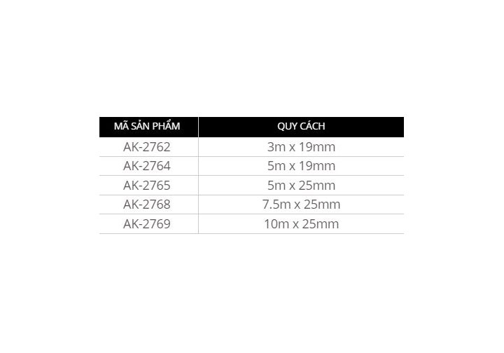 5mx19mm Thước cuộn thép nền vàng Asaki AK-2764 5mx19mm Thước cuộn thép nền vàng Asaki AK-2764