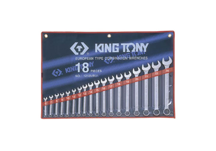6-24mm Bộ cờ lê vòng miệng 18 chi tiết Kingtony 1218MR01 6-24mm Bộ cờ lê vòng miệng 18 chi tiết Kingtony 1218MR01