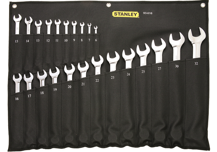 6-32mm Bộ cờ lê vòng miệng 23 chi tiết Stanley 93-616 6-32mm Bộ cờ lê vòng miệng 23 chi tiết Stanley 93-616