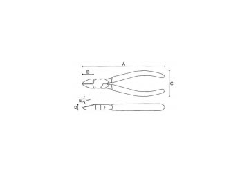 6" Kìm cắt Keiba N-206 (Không có lỗ) 6" Kìm cắt Keiba N-206 (Không có lỗ)