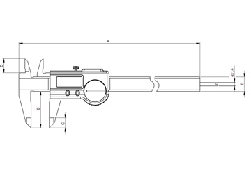 6” Thước cặp điện tử IP67 910-1502 6” Thước cặp điện tử IP67 910-1502