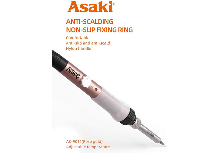 60W Mỏ hàn chì đầu nhọn (có chỉnh độ nóng) Asaki AK-9036 60W Mỏ hàn chì đầu nhọn (có chỉnh độ nóng) Asaki AK-9036