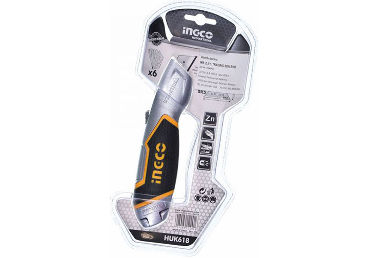 61x19mm Dao cắt tiện dụng INGCO HUK618 61x19mm Dao cắt tiện dụng INGCO HUK618