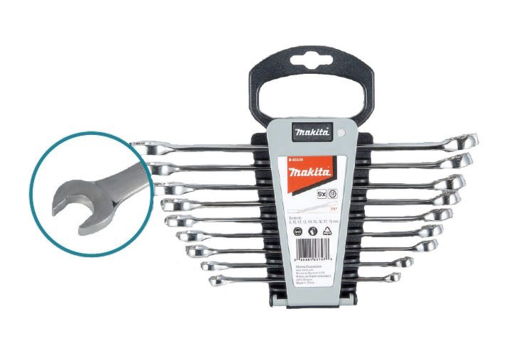 8-18mm Bộ cờ lê vòng miệng 9 chi tiết Makita B-65539 8-18mm Bộ cờ lê vòng miệng 9 chi tiết Makita B-65539